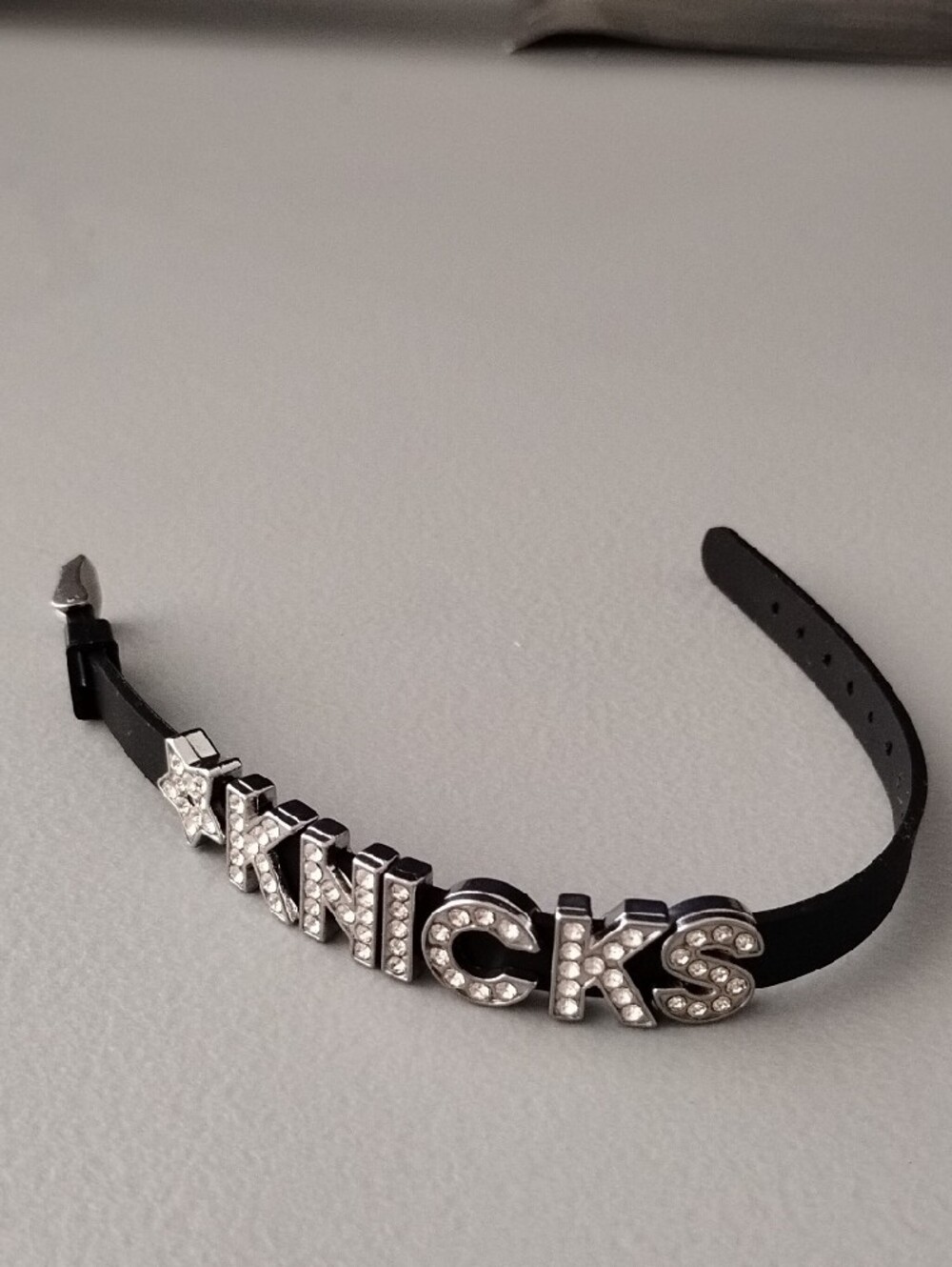 Black Crystal Letter Bracelet - K N I C K S Style